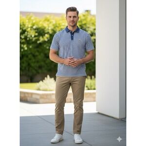 PETER‎ MILLAR Tour Fit Polo Shirt Men Size M Summer Comfort Nationals Lot Of 2